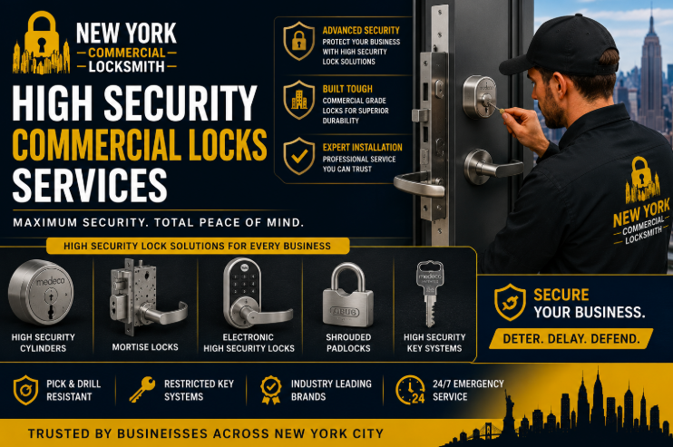 High Security Commercial Locks Services New York